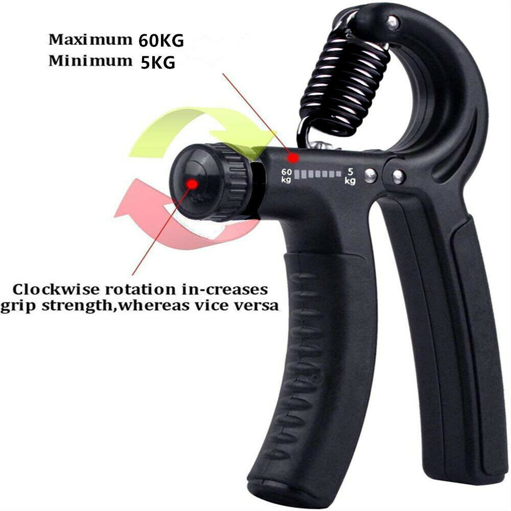 Handgrepp Justerbar Trainer Gripper Strengthener Gym Styrketränare Justerbar Heavy Gripper Fitness Handtränare Grip Handledsträning Öka styrkan Fjäder Finger Nyp Carpal Expander