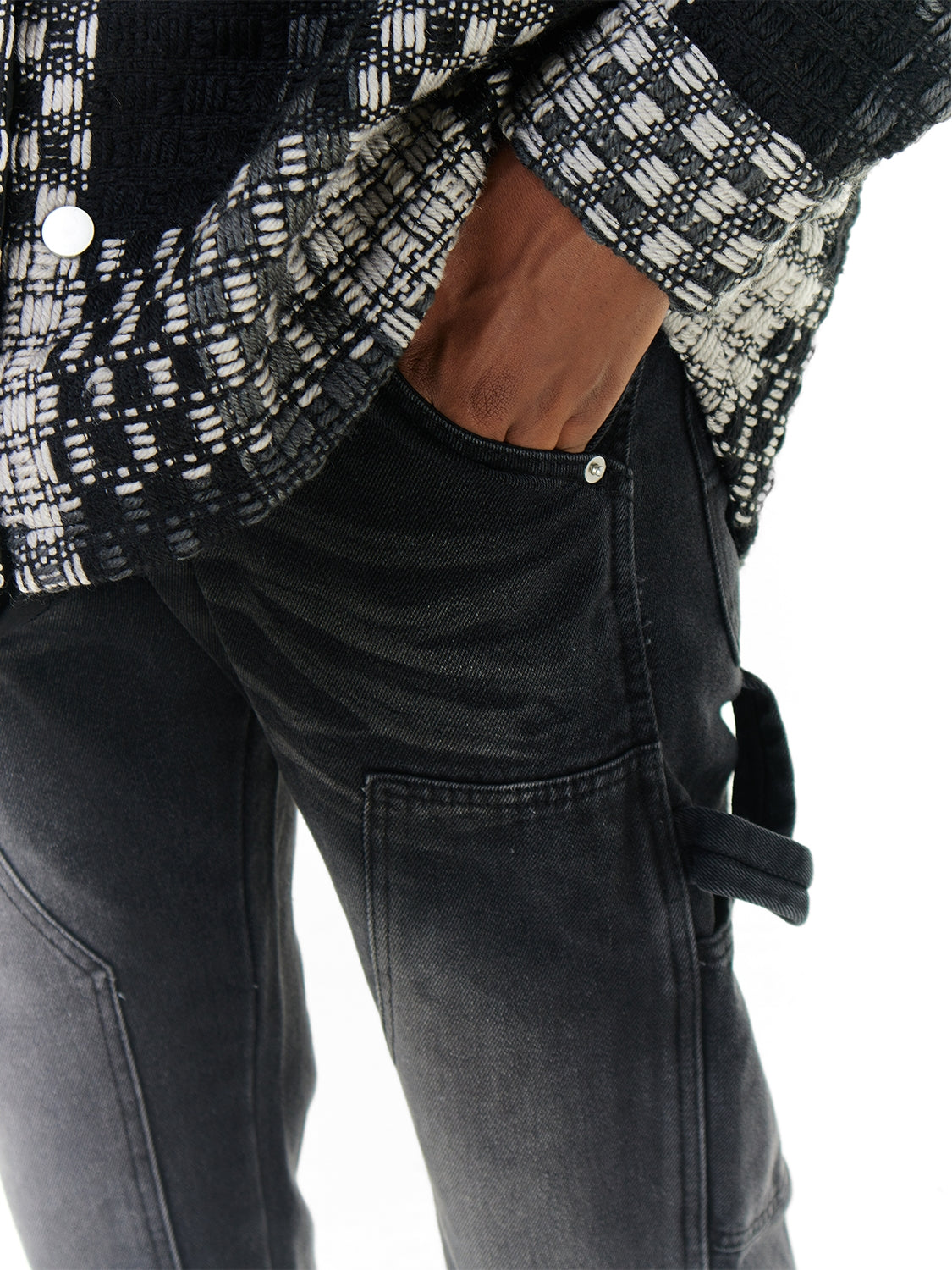 Gradient tvättade byxor med raka ben American High Street Men