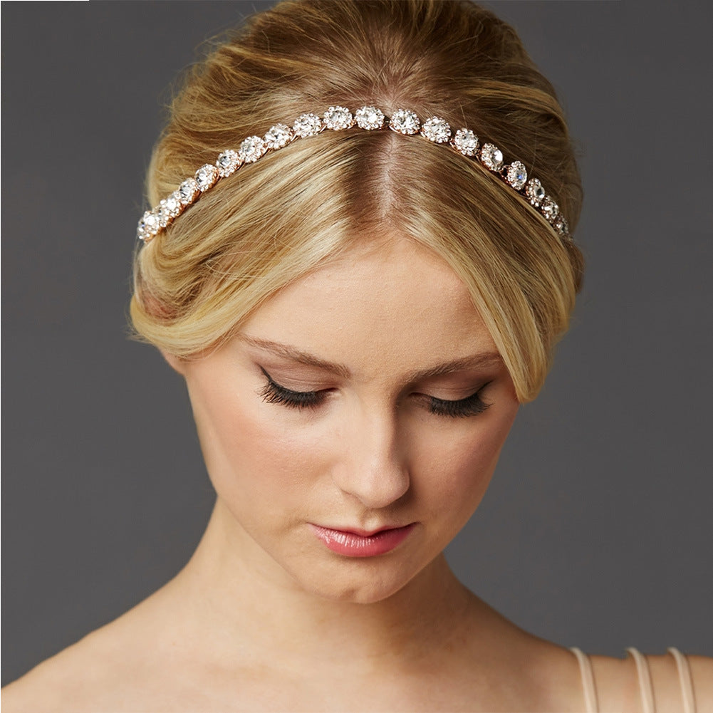 Brud Rhinestone SOLROSA Hårband Bröllopsfotografering Accessoarer Bankett Huvudbonad