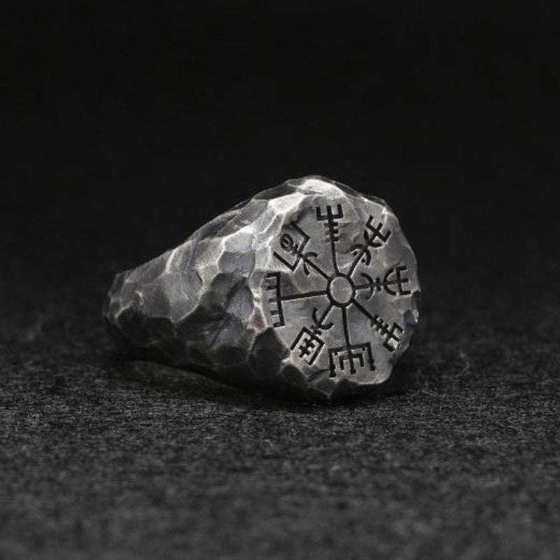 C it all Vintage Compass Ring – Adjustable Engraved