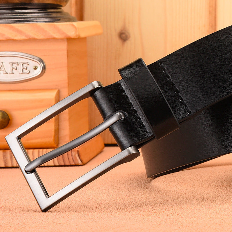 Men's Leather Casual Pin Buckle Belt - Authentic Classic