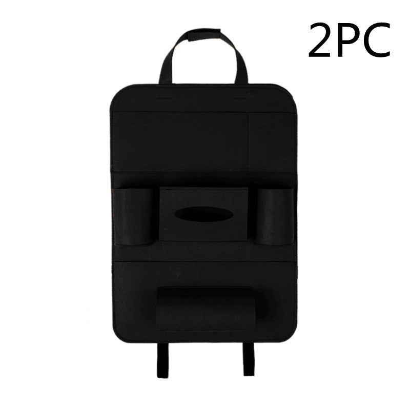 Auto Bil Baksäte Organizer Bil-Styling Hållare Multi-Pocket Seat Ull Filt Förvaring Multifunktion Fordonstillbehör Väska