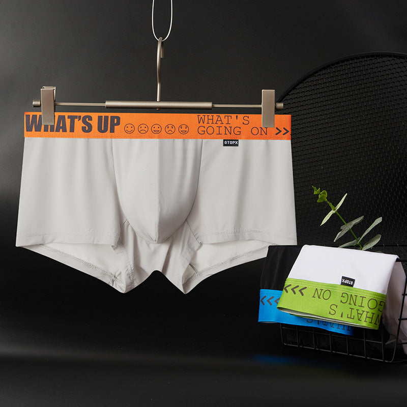 Tunna boxershorts i silkesblandning med medelhög midja för män