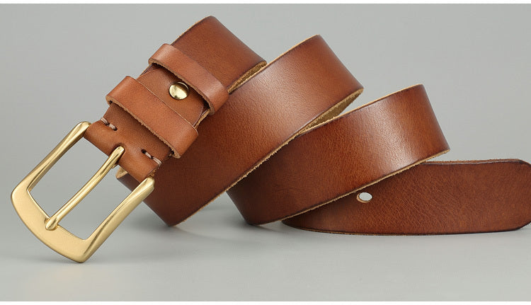 Handmade Casual Trend Men's Belts Cowhide - Artisan Craftsmanship