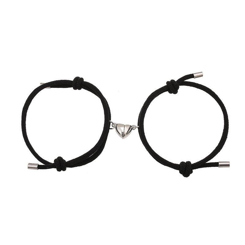 Enkelt Nylon Love Magnetic Armband