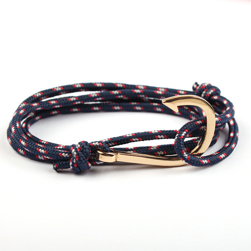 Justerbart Paracord Ankararmband Kvinna Män Berlockarmband