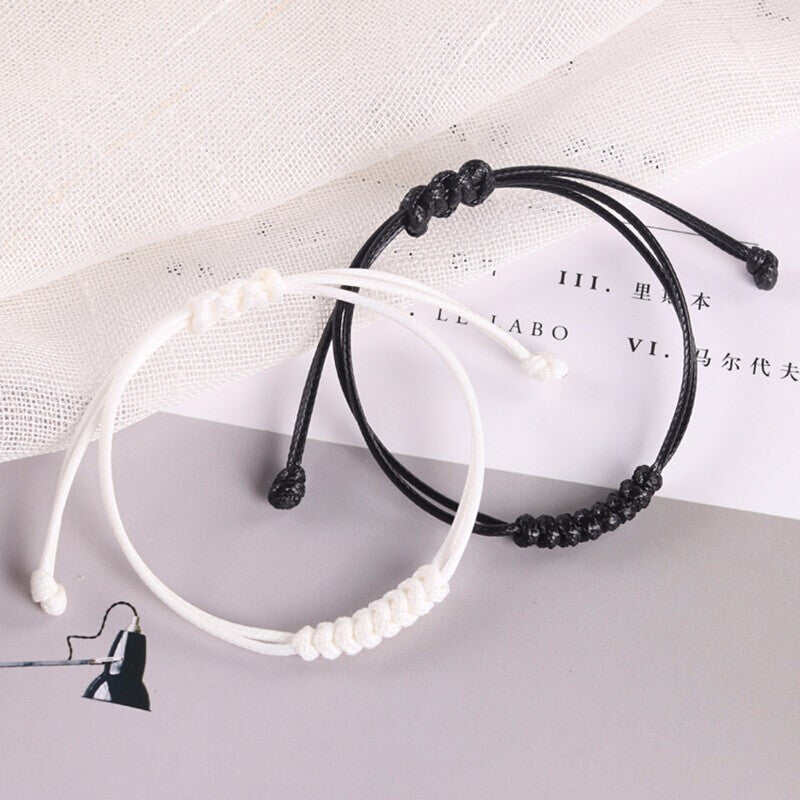 Vävning av män och kvinnor Pararmband Herrarmband Armband Flickvänner Pararmband