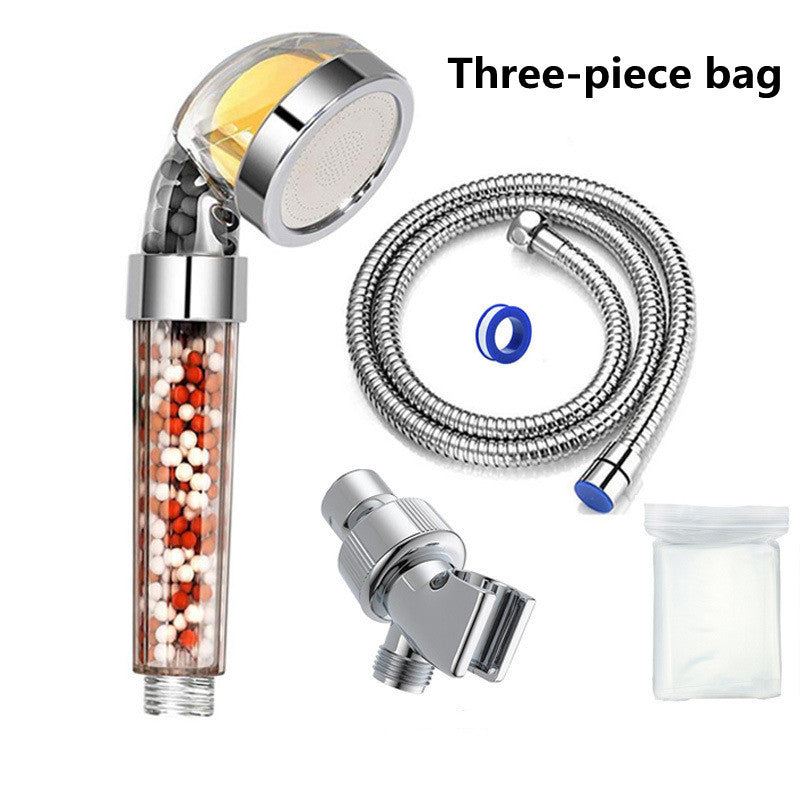 Bathroom Aroma Shower Head - Vitamin C Lemon Scent Anion High Pressure Water Saving Filtering Shower