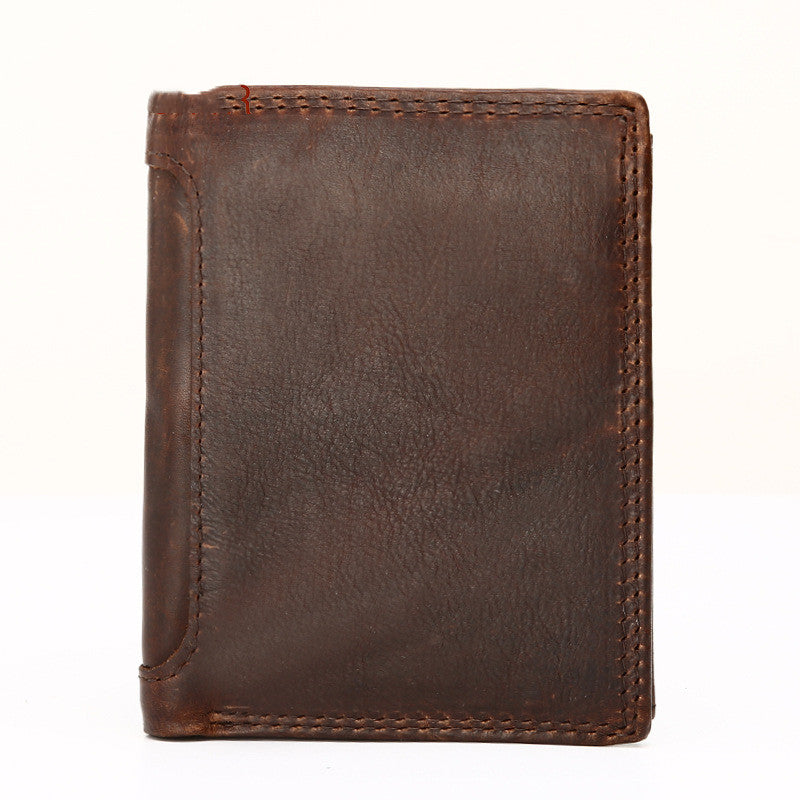 Portefeuille en cuir vintage pour hommes d'affaires