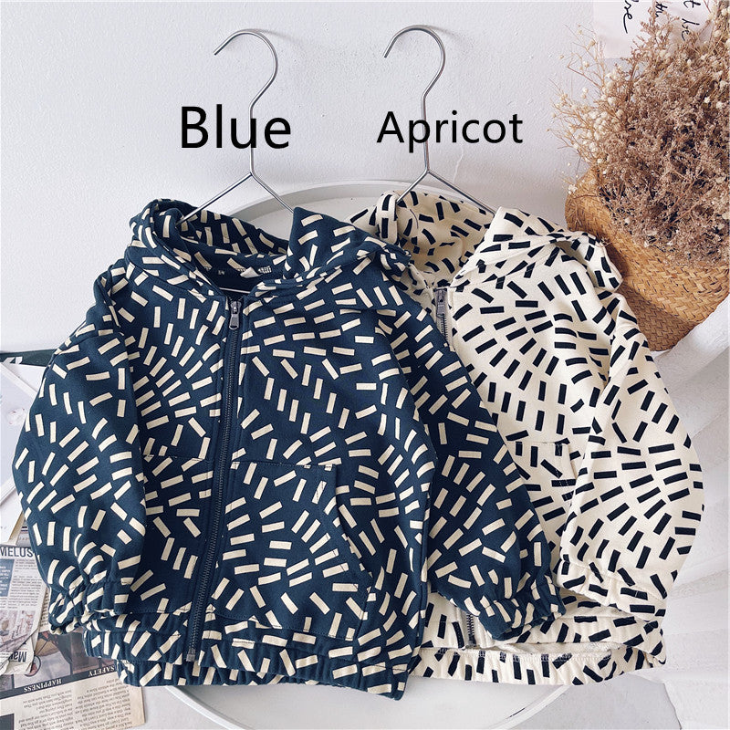 Veste décontractée à capuche pour garçons à manches longues