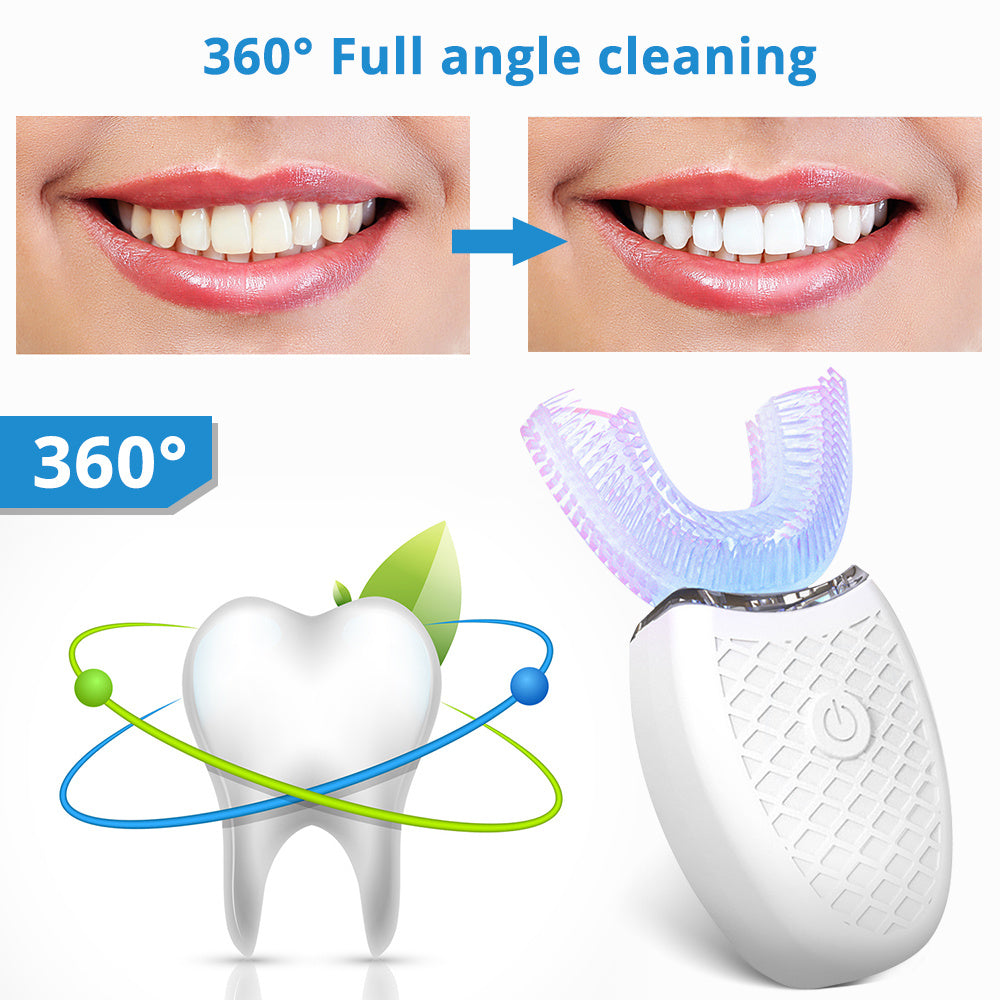 Electric Children's Toothbrush U-Shaped Toothbrush Suitable for Children and Adults IPX8 Waterproof