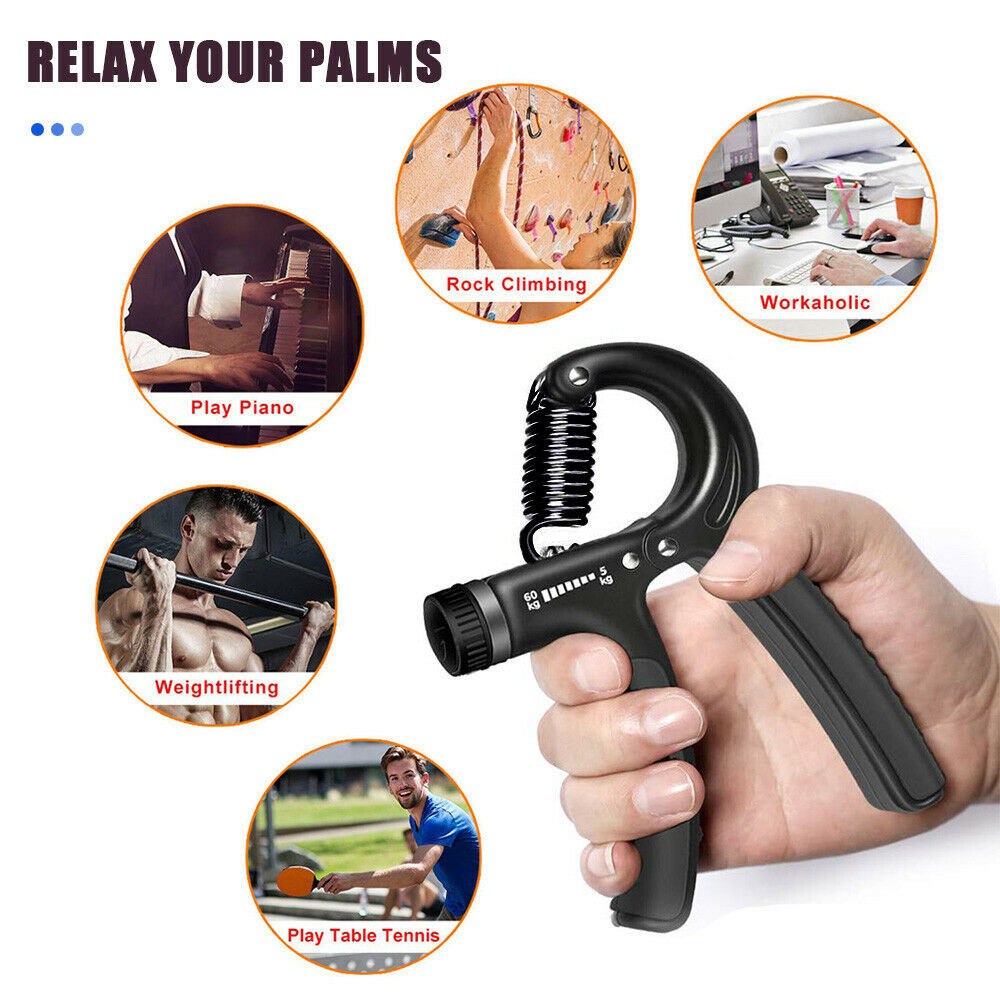 Handgrepp Justerbar Trainer Gripper Strengthener Gym Styrketränare Justerbar Heavy Gripper Fitness Handtränare Grip Handledsträning Öka styrkan Fjäder Finger Nyp Carpal Expander