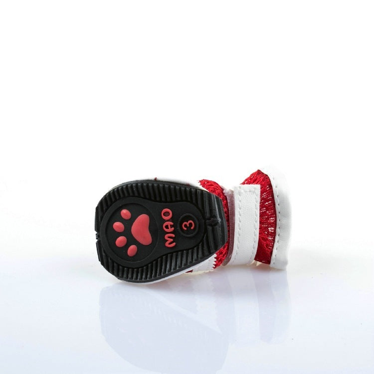 Fashion Pet Mesh Breathable Shoe Sticker M Type