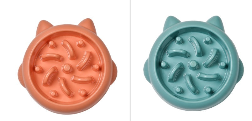 Hund Katt Slow Feeder Skålar Antikvävning Slow Feeder Skål Skål Hemma Hundätande tallrik Anti Gulping Bowl Tillbehör
