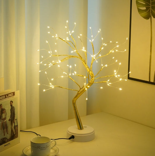 Led koppartråd ljus sovrum ljus