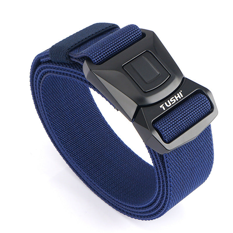 Quick Release Tactical Nylon Stretch Belt - Military Precision