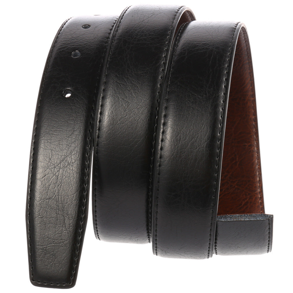 Men's Belt Strips Two-Layer Cowhide - Reinforced Protection