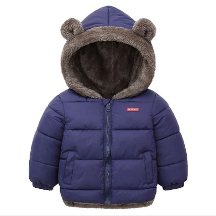 Veste d’hiver rembourrée en coton pour garçon, veste rembourrée en coton pour enfants, vêtements double face