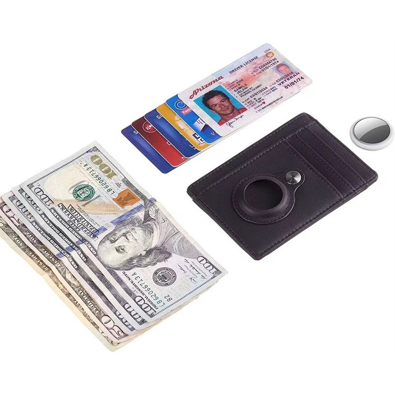 Korthållare Korthållare RFID Stöldskyddsborste Tracker Bit Ultratunn hanplånbok