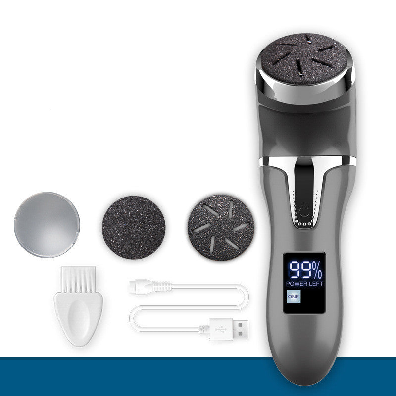 LCD digital display Elektrisk dammsugare fotskrubber peeling pedikyr enhet