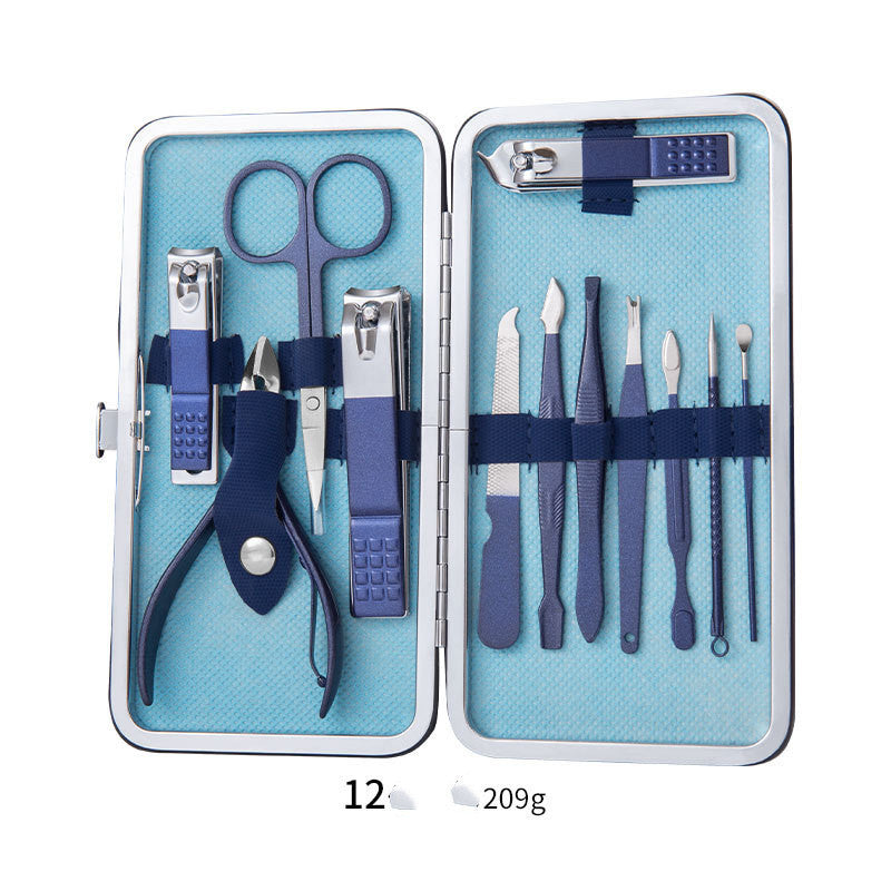 Professional Stainless Steel Grooming Set - 7-20 Pieces Heat Treatment | Multiple Colors Leather Case