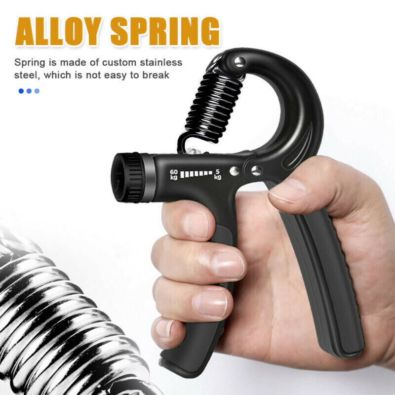 Handgrepp Justerbar Trainer Gripper Strengthener Gym Styrketränare Justerbar Heavy Gripper Fitness Handtränare Grip Handledsträning Öka styrkan Fjäder Finger Nyp Carpal Expander