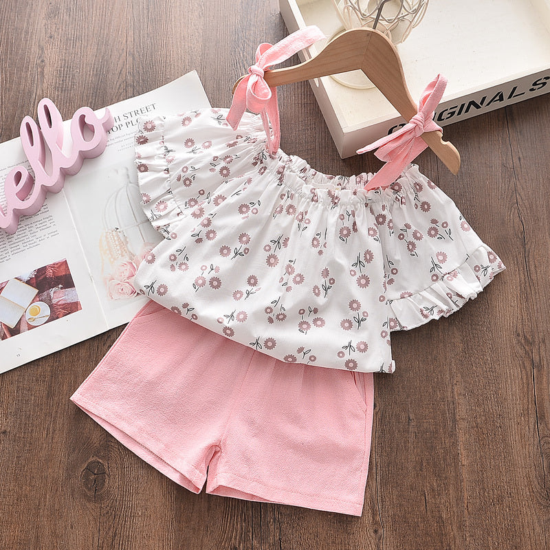 Chiffon Sling Two-piece Suit - Cool Girl Styling