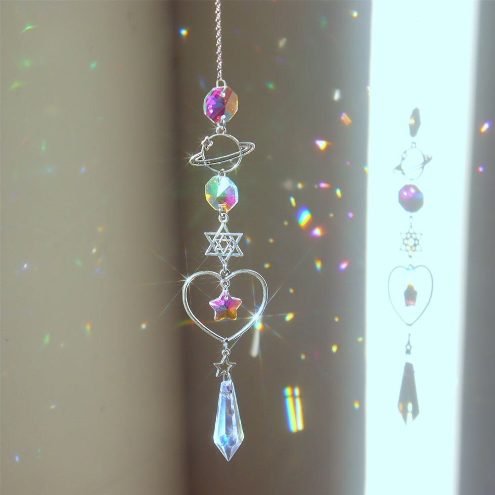 Summer Home Vacation - Suncatcher Crystal Sun and Moon Crystals Prism Rainbow