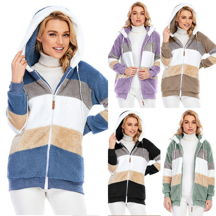 Vinter tjock varm Teddy Coat Kvinna revers Long bras moelleux cheveux falska päls Jack ou Kvinnliga knappar Fickor blixtlås Overcog et