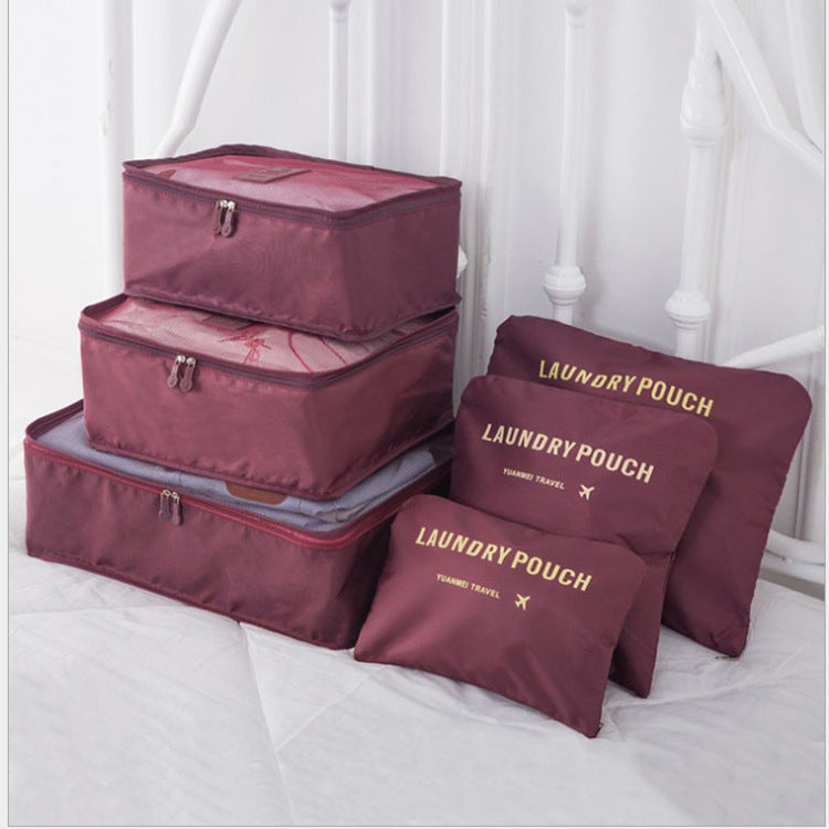 6 ST Reseförvaringsväska Set för Clothes Tidy Organizer