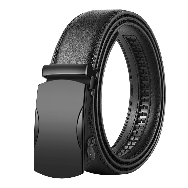 Men's Korean Style Leather Belt Automatic Buckle - Global Fashion