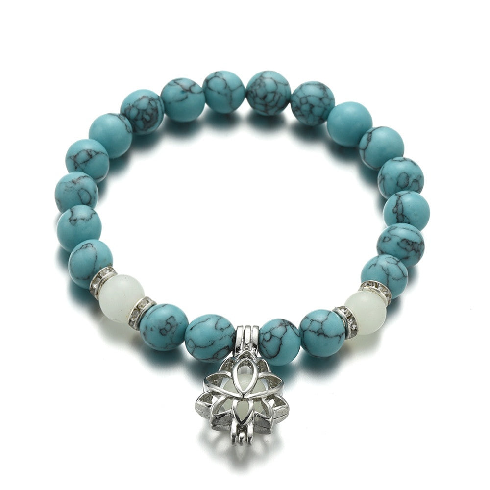 Energi Luminous Lotus Strand Pärla armband