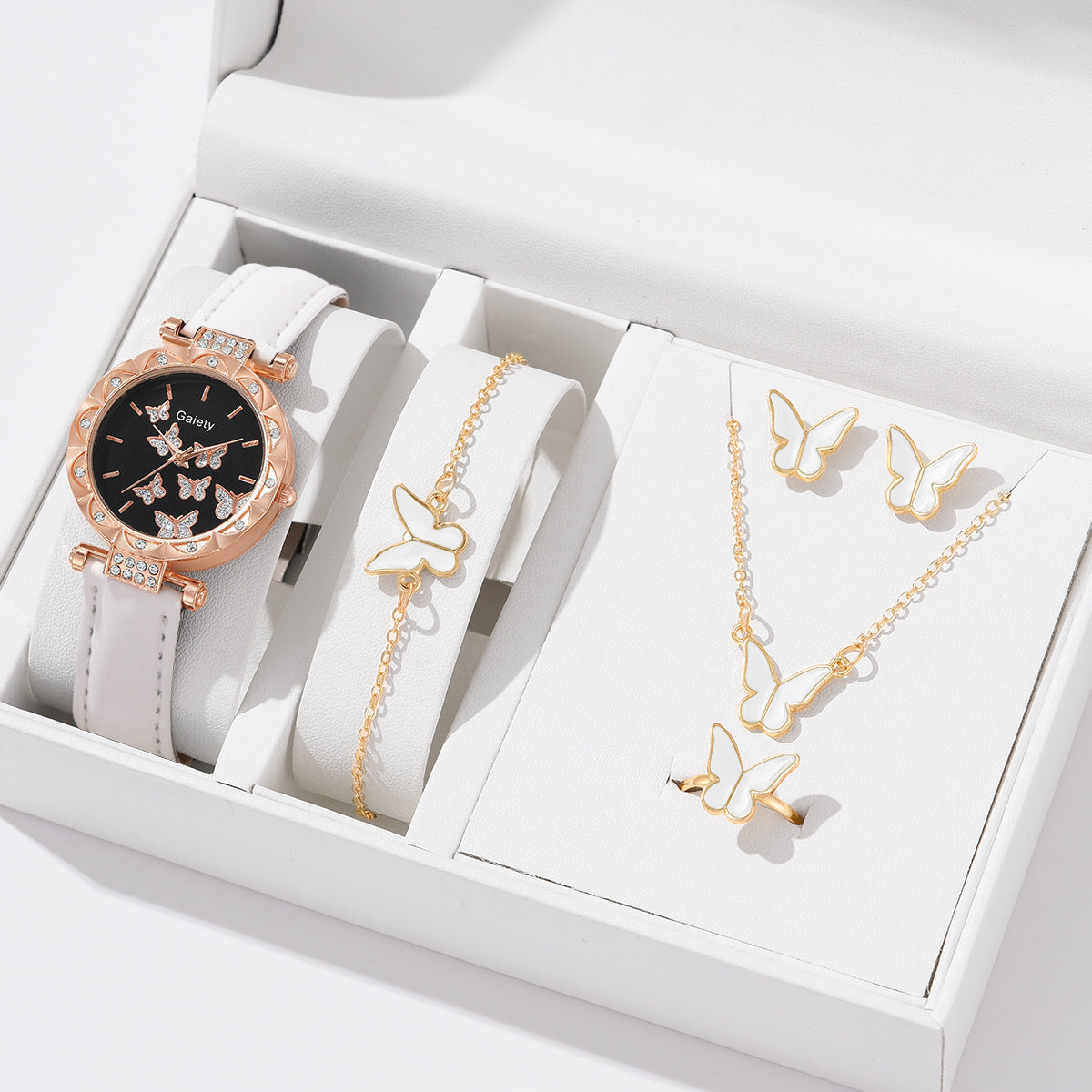 Women's Fashion Simple Butterfly Digital Belt Watch - Stylish Functional Modern Sleek Easy-To-Read Perfect Versatile