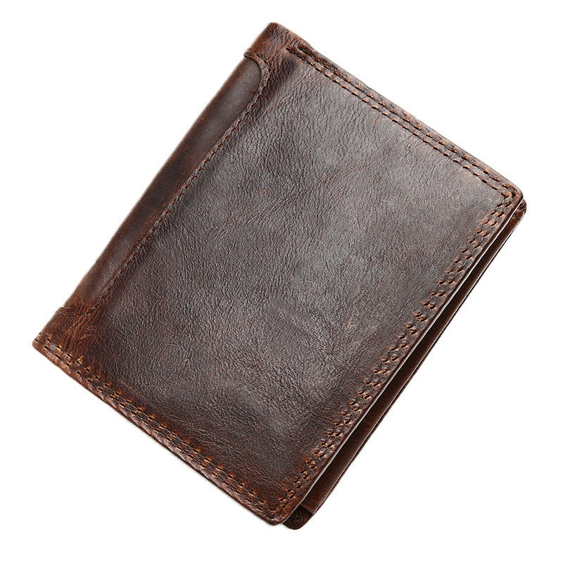 Portefeuille en cuir vintage pour hommes d'affaires
