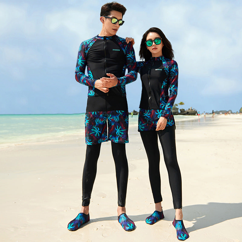 Écran solaire fendu à manches longues, séchage rapide, natation