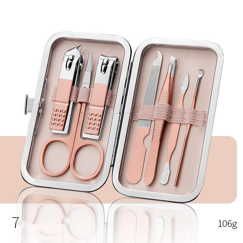 Professional Stainless Steel Grooming Set - 7-20 Pieces Heat Treatment | Multiple Colors Leather Case