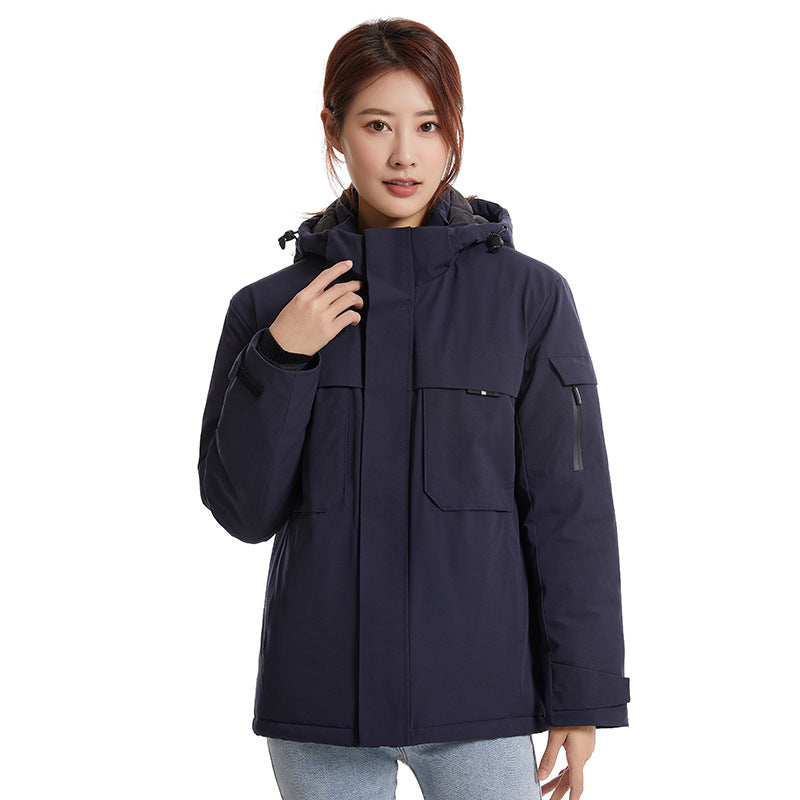Veste de charge de chauffage intelligente pour hommes et femmes en hiver