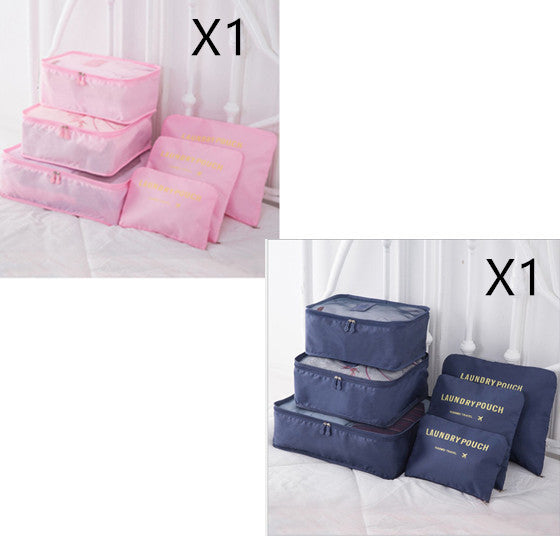 6 ST Reseförvaringsväska Set för Clothes Tidy Organizer