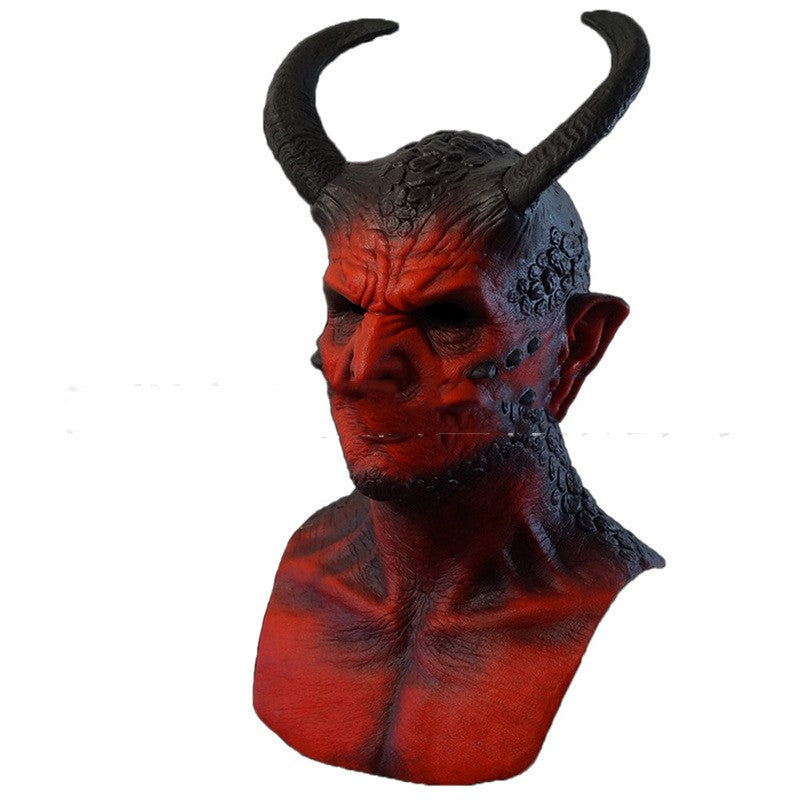 Masque du diable, tête complète, accessoires de fête, boule du diable