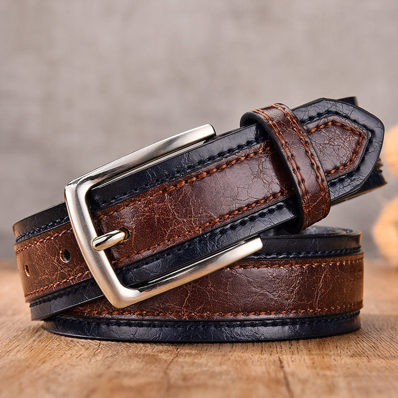 Men's Color Matching Casual Belt - Coordinated Style