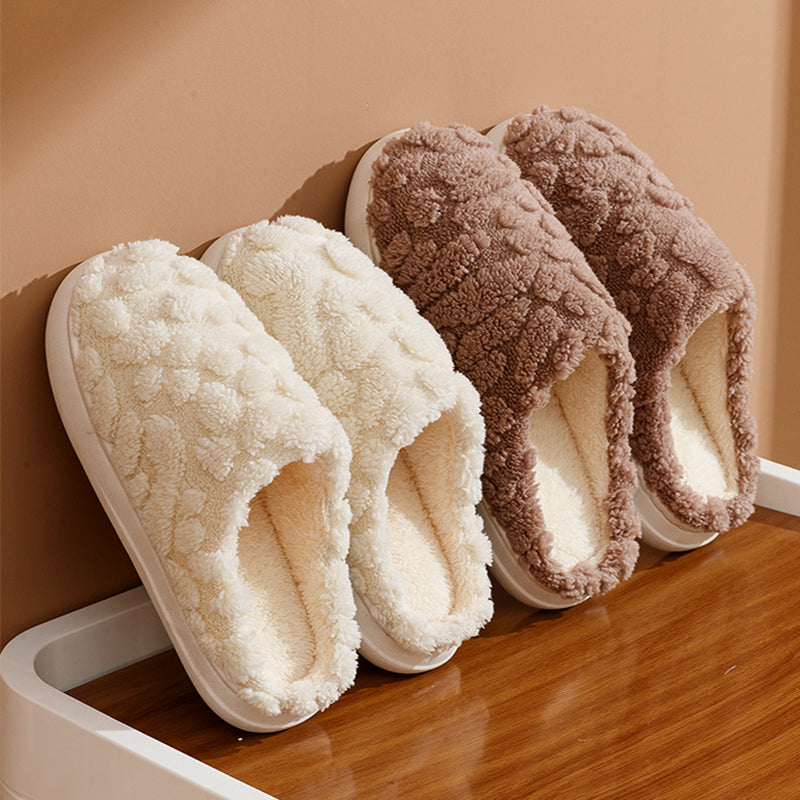 Unisex Soft Plush Winter House Slippers - Cozy Fleece