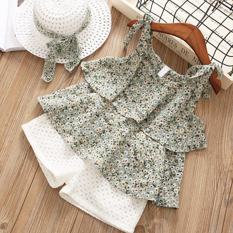 Chiffon Sling Two-piece Suit - Cool Girl Styling
