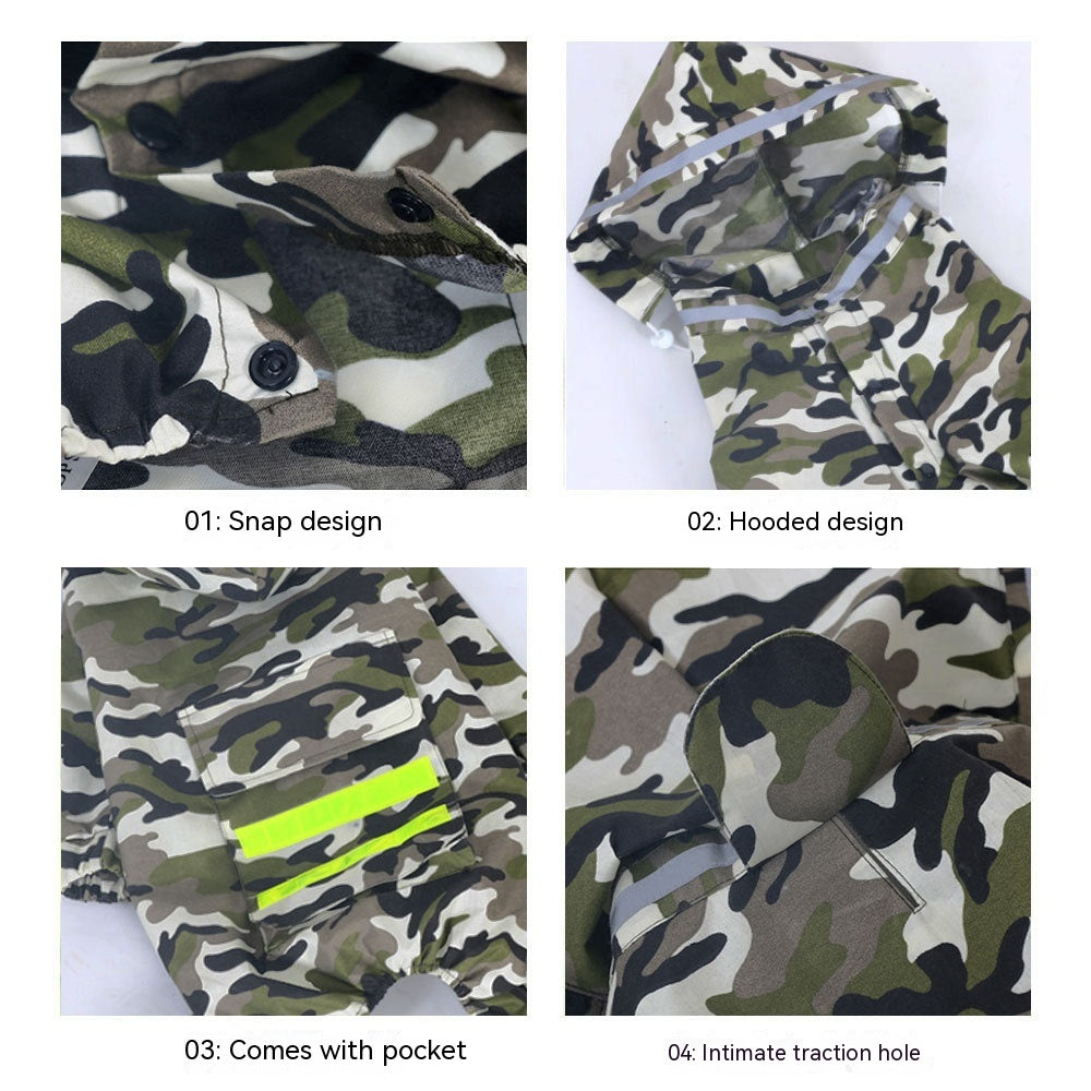 Manteau imperméable pour chien, bordure, vêtement pour chien de berger, imperméable