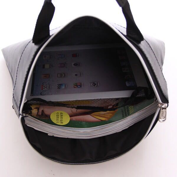 Simple 7 paires de porte-documents portables à fermeture éclair en cuir