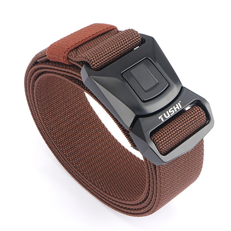 Quick Release Tactical Nylon Stretch Belt - Military Precision