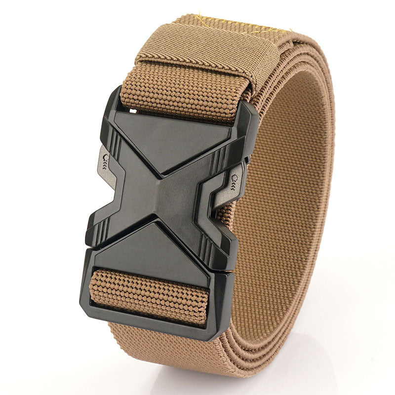 Fashion Commuter Casual Men's Belt Woven Elastic Minimalist Alloy Buckle - Modern Mobility