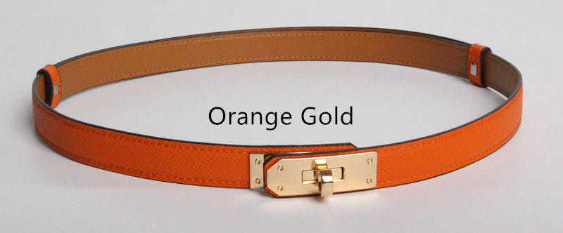 Ceintures en cuir véritable pour femmes, haute qualité, largeur 1.8cm, dorées