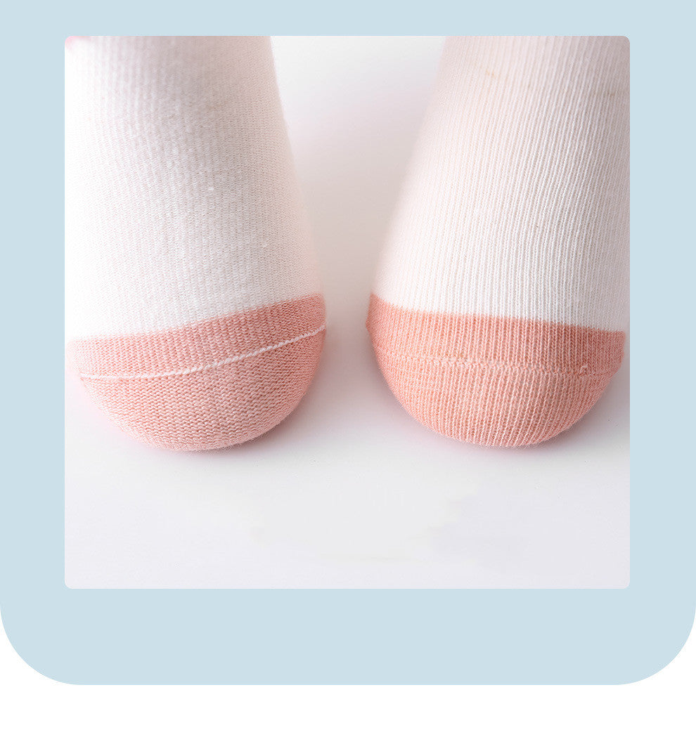 Chaussettes pour bébé à tube court de dessin animé, chaussettes pour nouveau-né désossées