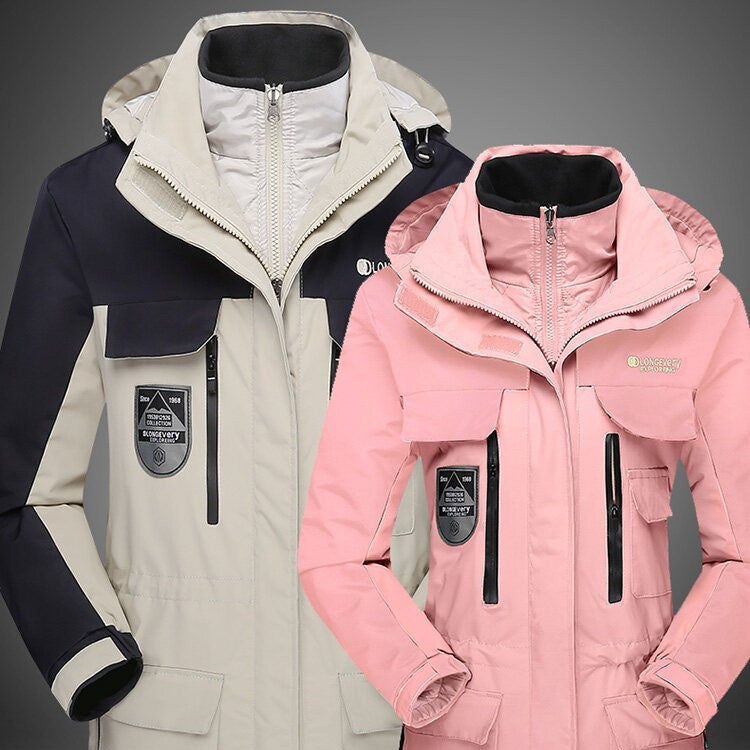 Veste trois en un avec deux vestes détachables