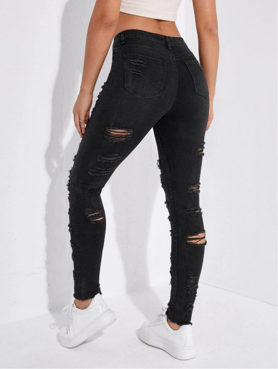 All-match Skinny Denim Trousers For Women - Universal Appeal